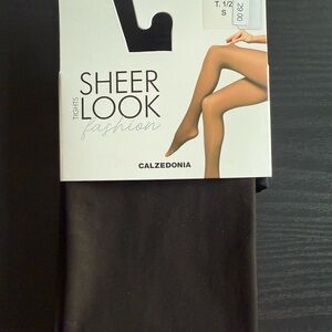 Sheer Look Fashion Tights - Black